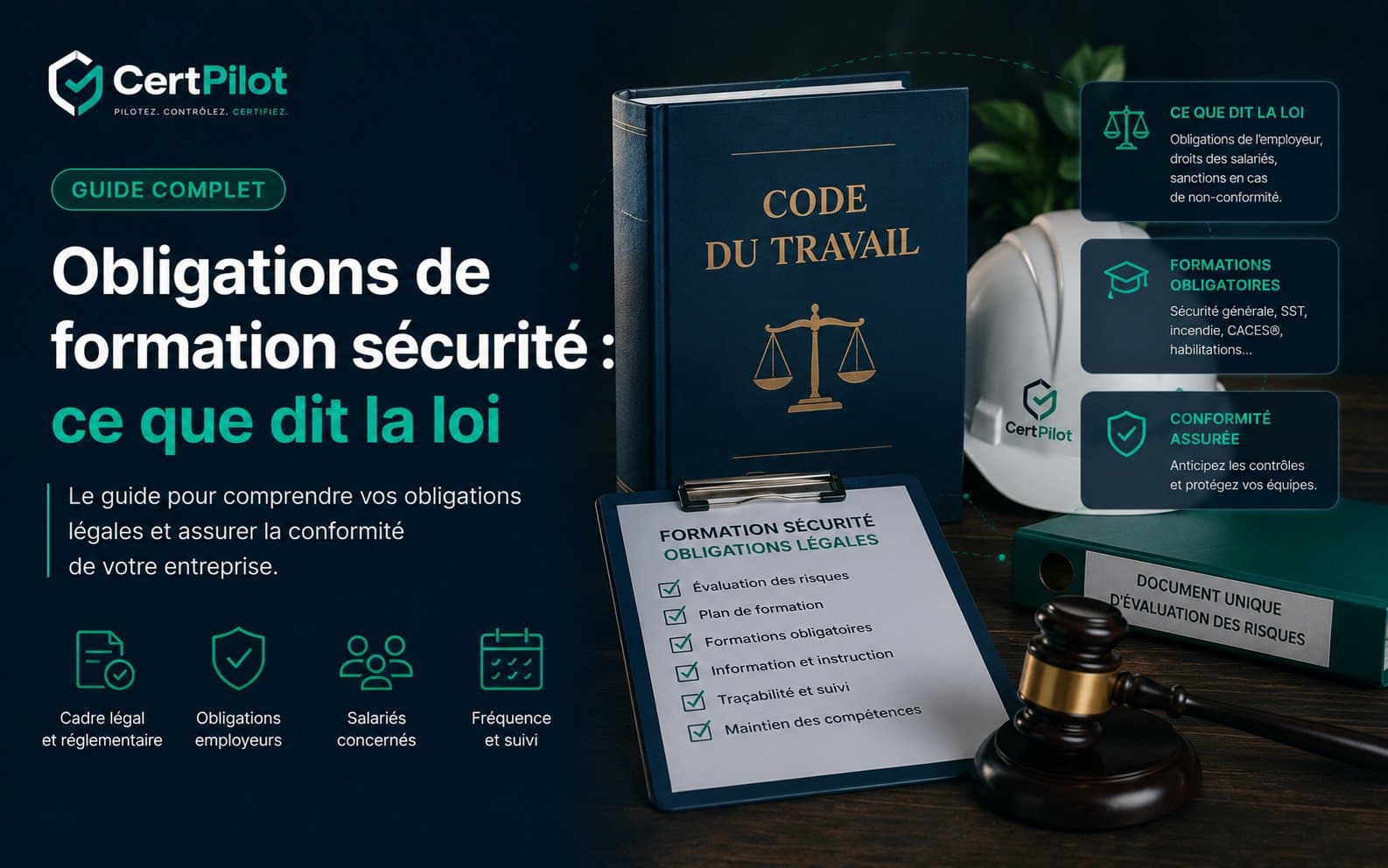 Code du travail + casque sécurité — obligations légales
