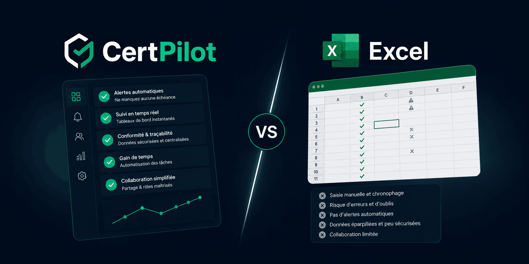 CertPilot vs Excel
